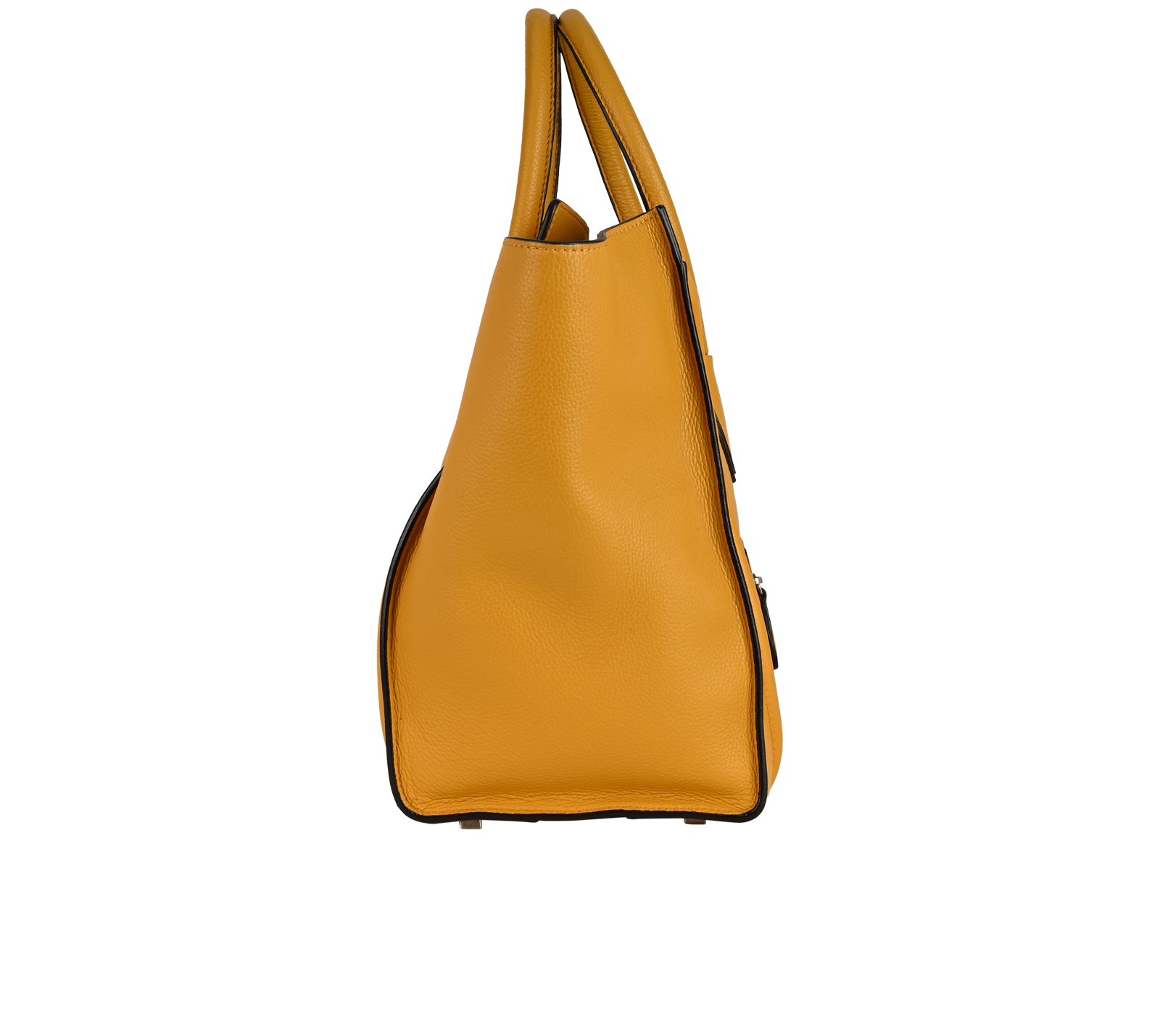 Large Luggage, &pound;550, Handbags, Yellow, Leather, Side view